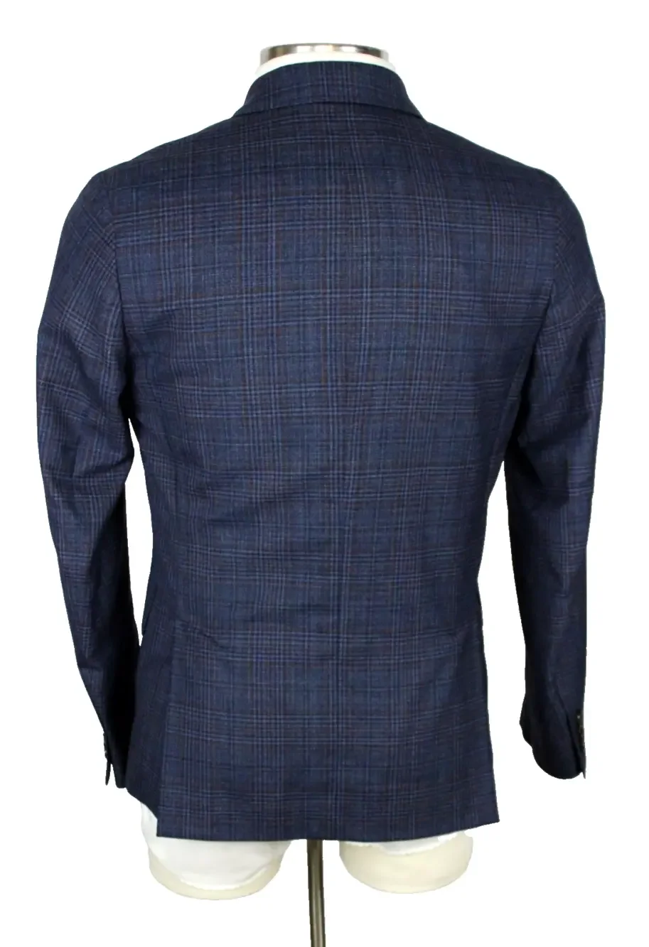 Paul Smith Sport Coat 38 R (48 EU) Mens Blue Plaid Wool Two Button Blazer